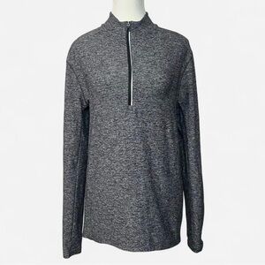 Lululemon Surge Warm 1/2 Zip Pullover running Sweatshirt‎ Heather Gray unisex M